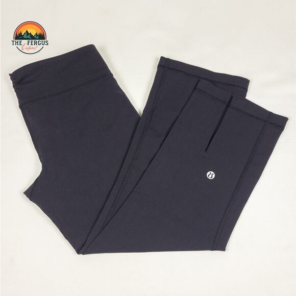 lululemon athletica Pants - Lululemon Gather And Crow Cropped Leggings Black Workout Training Yoga Size 4